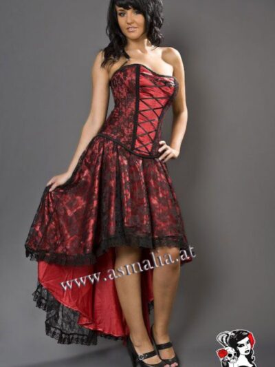 Elizium Rock rot Spitze von Burleska im Gothic Shop Asmalia
