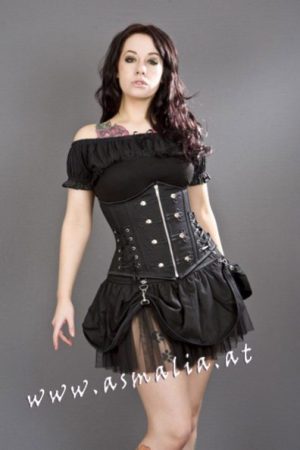 pirate black black mini skirt burleska 1