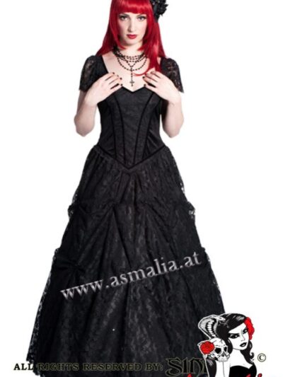 728 - Lace and satin gothic dress gown by Sinister