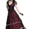 728 - Lace and satin gothic dress gown by Sinister