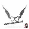 Passio Wings of Love Kette P800 Herz Flügel von Alchemy im Gothic Shop Asmalia