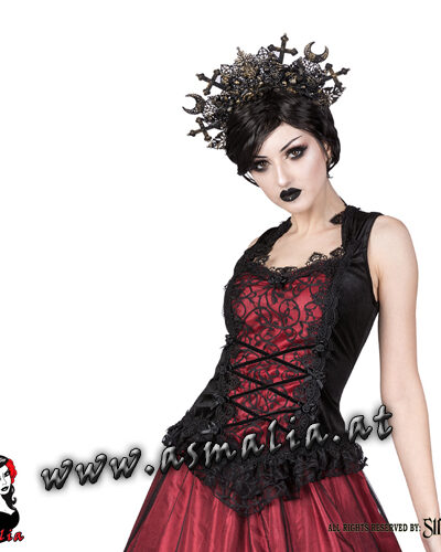 Sinister ärmelloses Gothic Top schwarz 1063 Asmalia Shop Wien