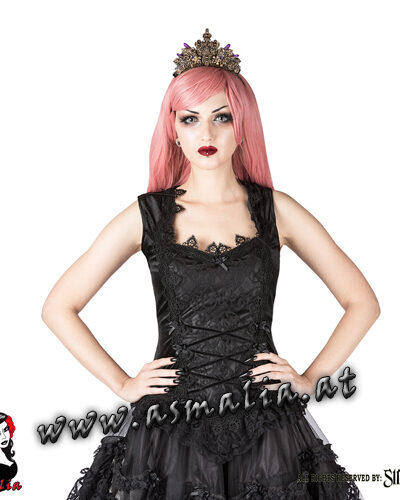 Sinister ärmelloses Gothic Top schwarz 1063 Asmalia Shop Wien