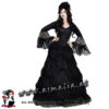 978 - Black Lace medieval gothic skirt by Sinister bodenlanger Rock im Gothic Shop Asmalia