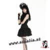 Ärmelloses Hemdkleid mit Rüschen DW955 von Dark in Love im Gothic Shop Asmalia Wien Model seitlich