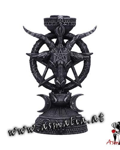 B5702U1 Baphomet Candle Holder Kerzenständer von Nemesis im Gothic Shop Asmalia