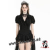 Bluse mit V-Ausschnitt von Dark in Love Vorderansicht