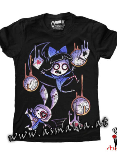 Down The Rabbit Hole Women Tshirt von Akumu Ink im Asmalia Gothic Shop Wien