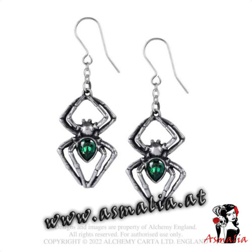 Emerald-Venom-Earrings-Alchemy-England-Asmalia-Gothic-Shop