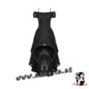 Kleid mit Schwalbenschwanzspitze Vorderansicht DW798 von Dark in Love im Gothic Shop Asmalia Wien