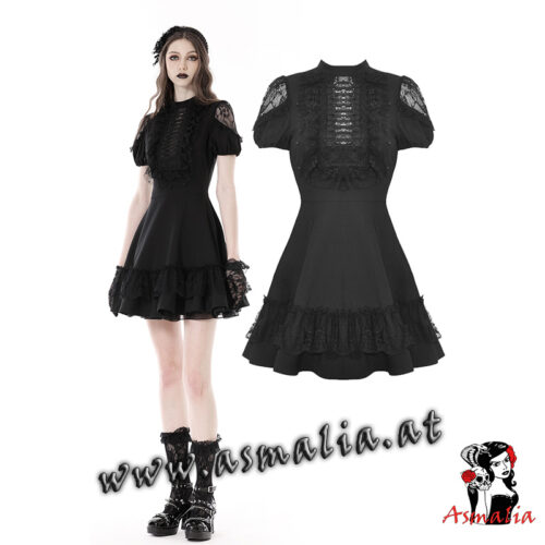 Kurzes Rüschen Kleid DW870 von Dark in Love im Gothic Shop Asmalia Wien