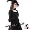 Kurzjacke Brokat BW123 Detail Hals von Dark in Love im Gothic Shop Asmalia Wien 12