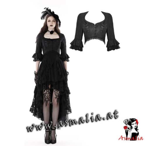 Kurzjacke Brokat BW123 von Dark in Love im Gothic Shop Asmalia Wien