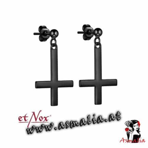 Ohrringe-Black-Cross-Edelstahl-SO4025B-etNox-Asmalia-Gothic-Shop