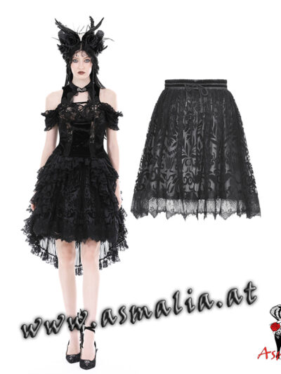 Rock mit Muster KW321 von Dark in Love im Gothic Shop Asmalia Wien