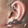 Schlange Ear Wrap links Edelstahl SO4051L von EtNox im Gothic Shop Asmalia Wien