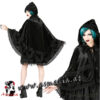 Sinister Samt Cape mit schwarzem Satin 1015 im Gothic Shop Asmalia Wien