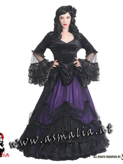 Sinister bodenlanger Rock lila 504 im Gothic Shop Asmalia Wien