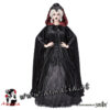 Sinister bodenlanger Samt Cape mit rotem Satin 344 im Gothic Shop Asmalia Wien
