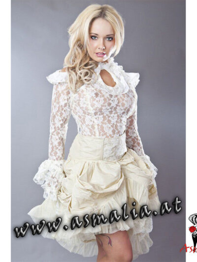 Victorian Gothic Top creme von Burleska im Gothic Shop Asmalia